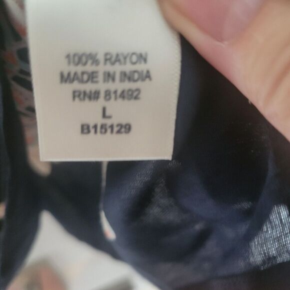 Tantrums Paisley Dress 100% rayon made in India Fall colors thanksgiving - Picture 5 of 8